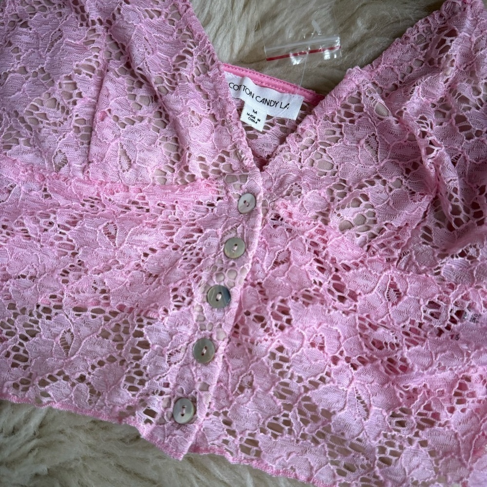 Cotton Candy LA Lace Bralette Top *NEW* - Picture 4 of 9